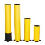 Plastik Esnek Güvenlik Dubası – Sarı, Kalın Gövdeli, Taban Plakalı